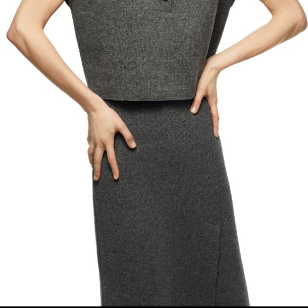 Wool slit Skirt - Picture 7 of 11